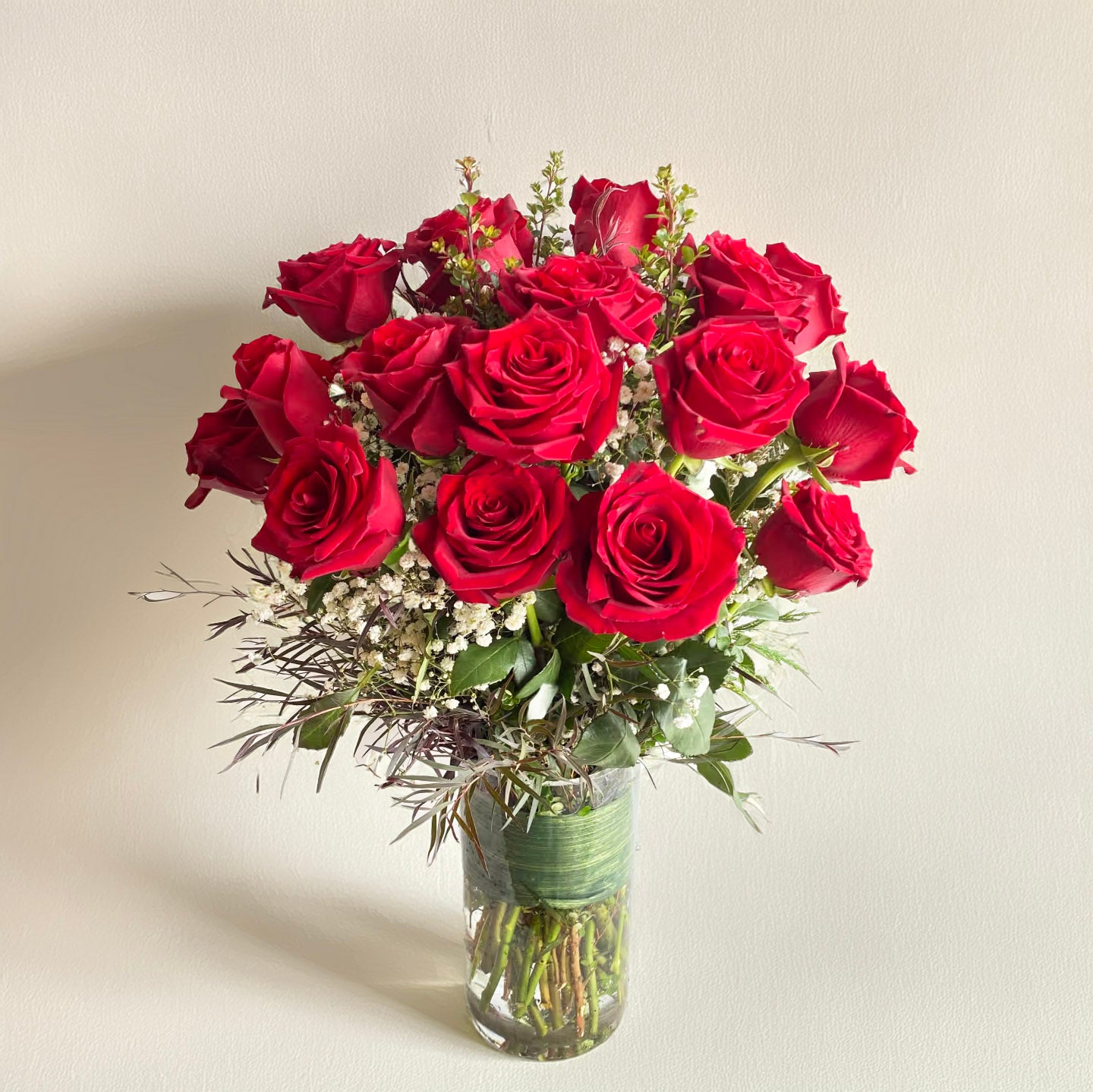 Abundant Love: Two Dozen Red Roses