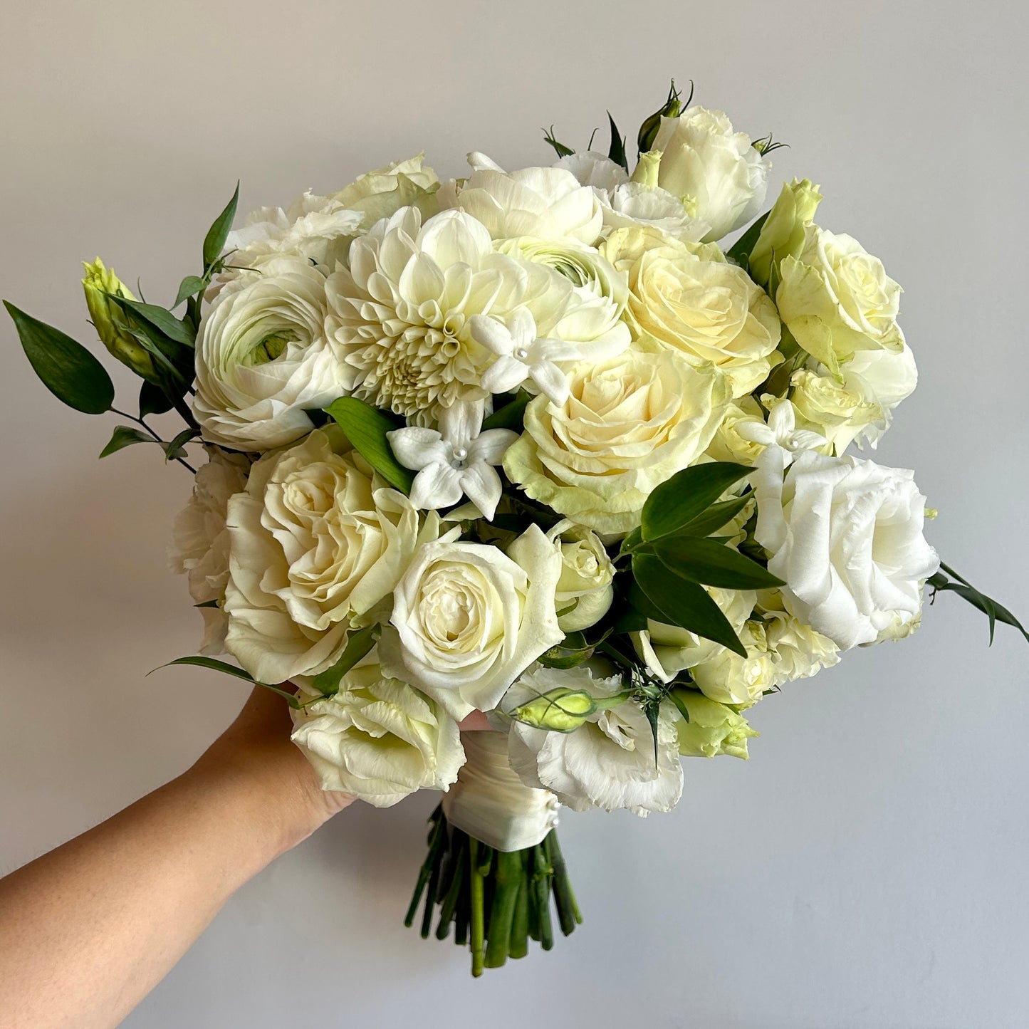 Lace & Pearl Bridal Bouquet