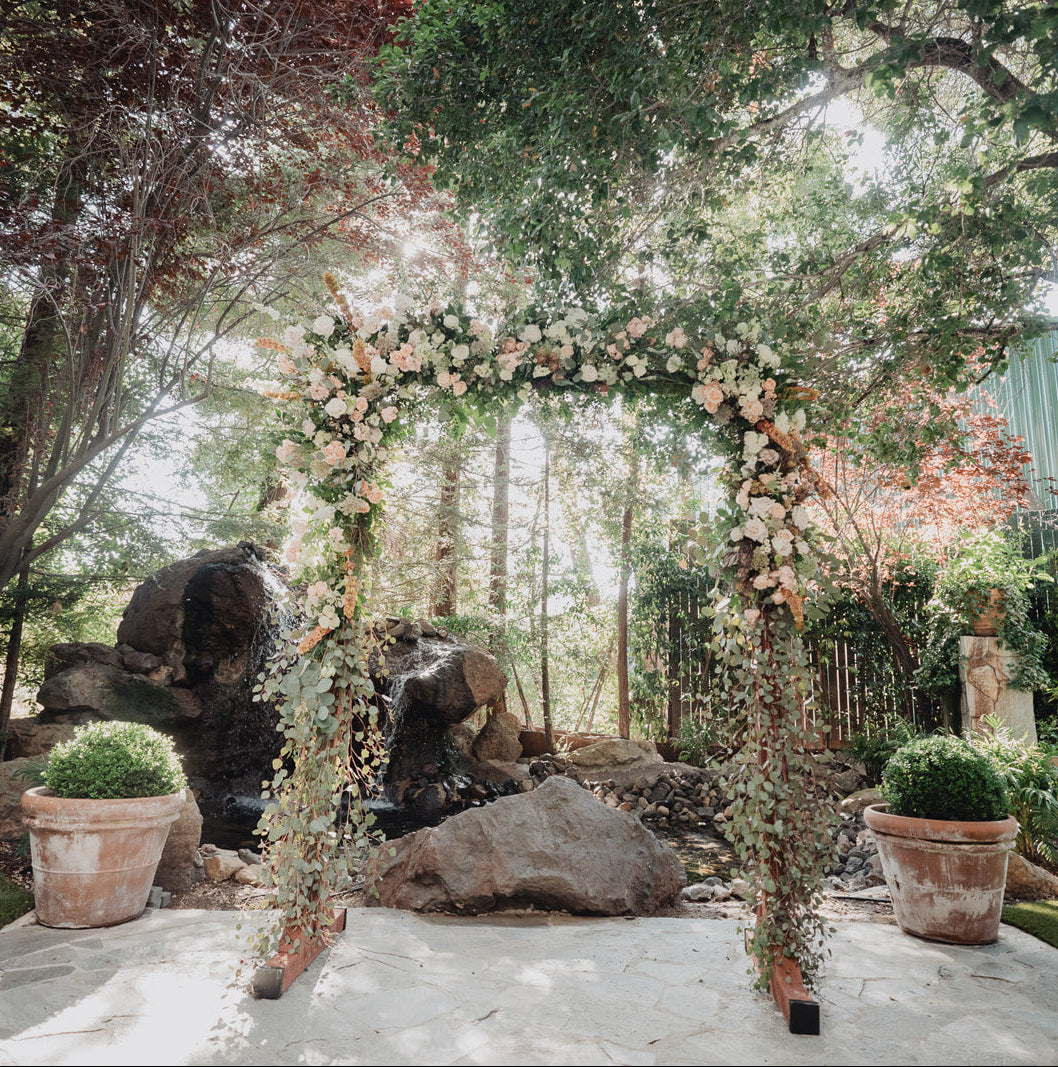 Wood Floral Stand