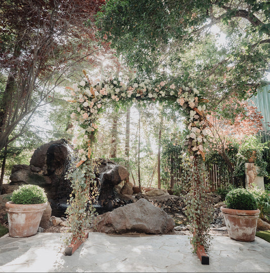 Wood Floral Stand